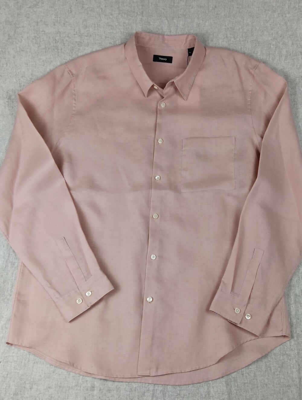 Theory Men's In Viola Color Long-Sleeve Button-Down Shirt Plus-size  XXL